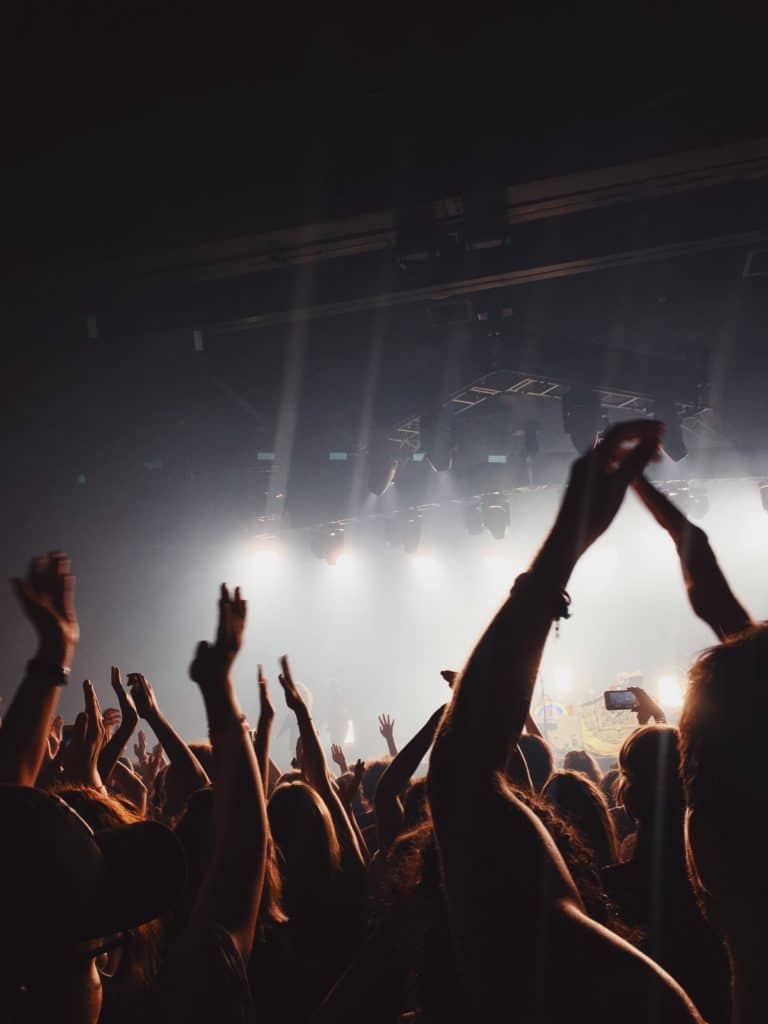 Lifestyle photo of a concert