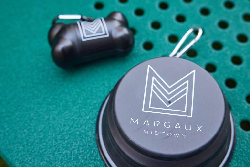 Margaux Midtown branded pet water bowl