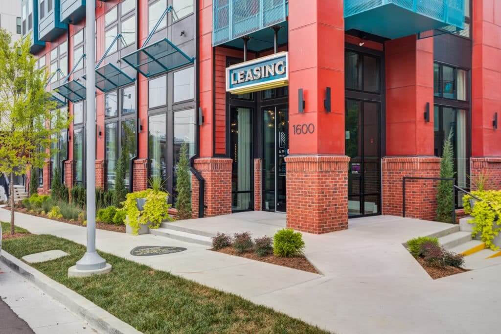 Margaux Midtown's leasing office entrance